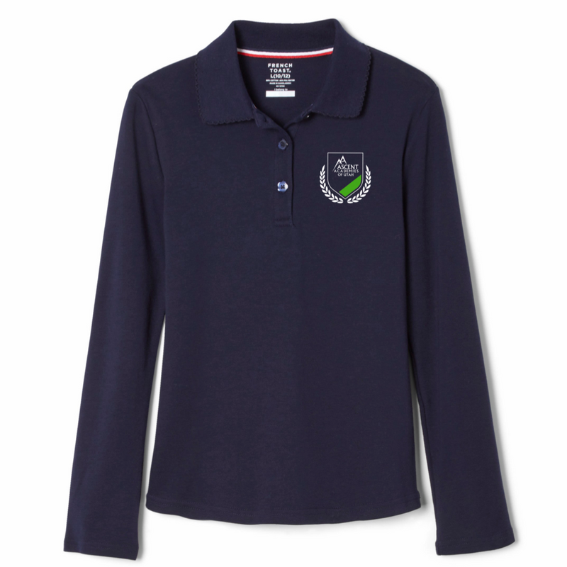 Ascent - Girl's Long Sleeve Picot Collar Polos