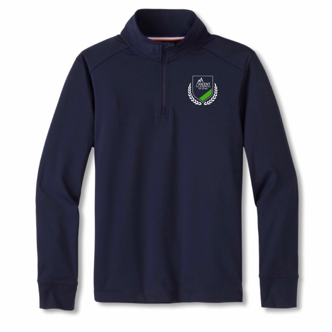 Ascent - Youth / Adult Co-Ed Long Sleeve 1/4 Zip Performance Pullover
