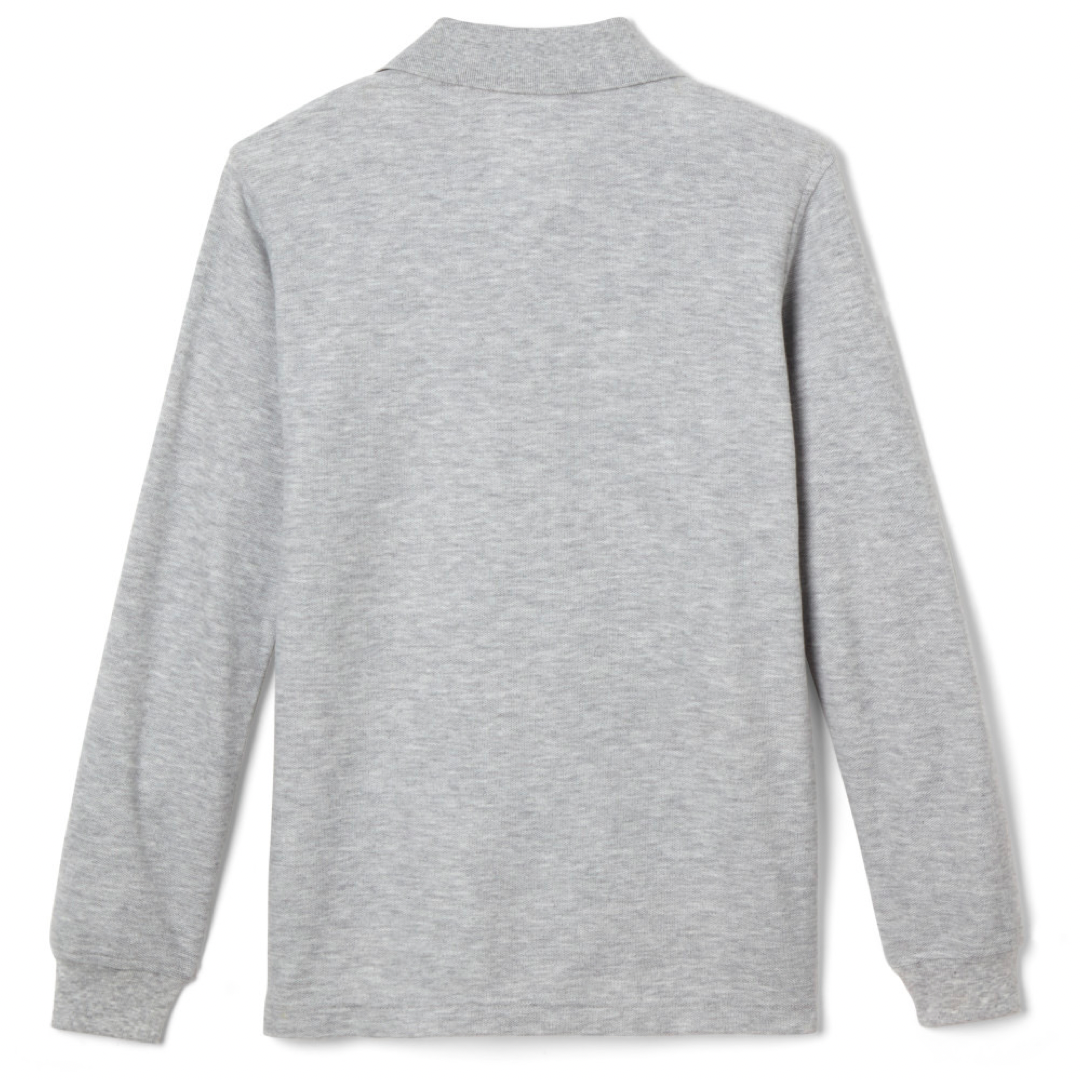 French Toast Adult Long Sleeve Pique Polo