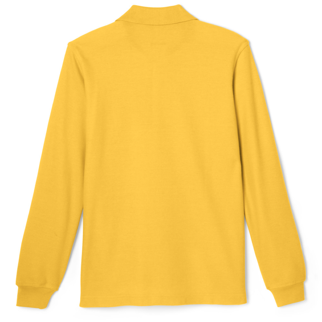 French Toast Adult Long Sleeve Pique Polo