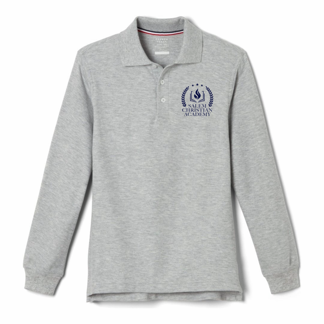 Salem Christian Academy - Co-Ed Youth / Adult Long Sleeve Pique Polo