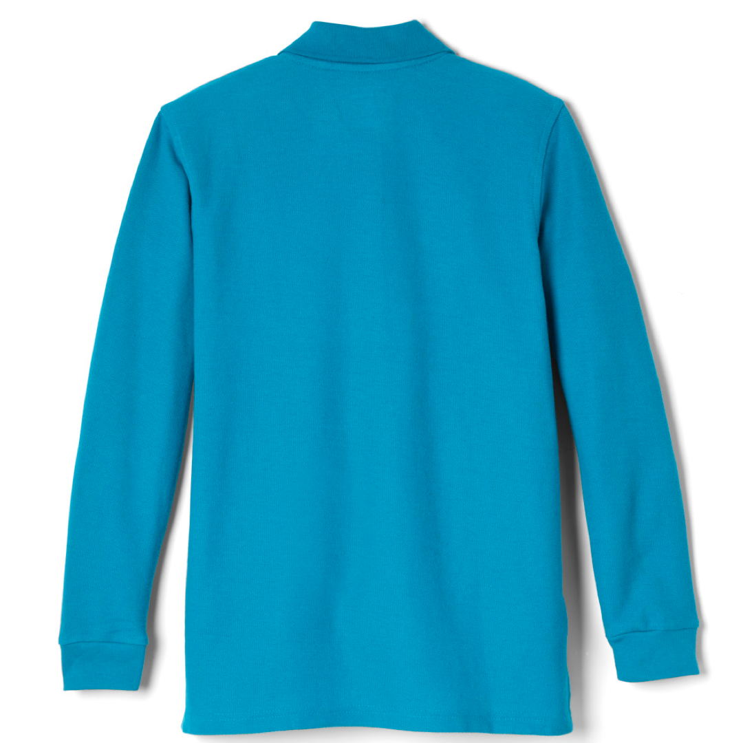 French Toast Adult Long Sleeve Pique Polo