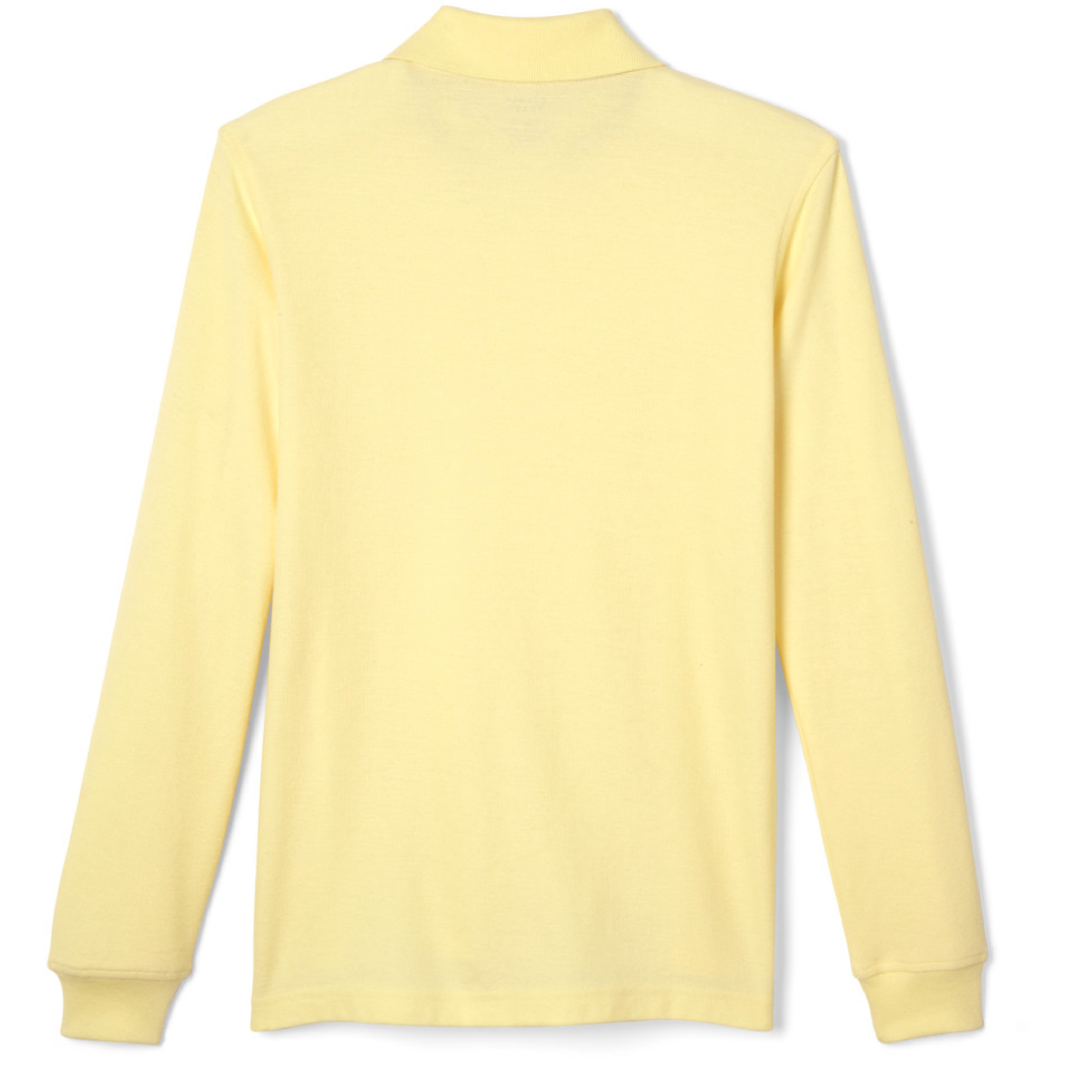 French Toast Adult Long Sleeve Pique Polo