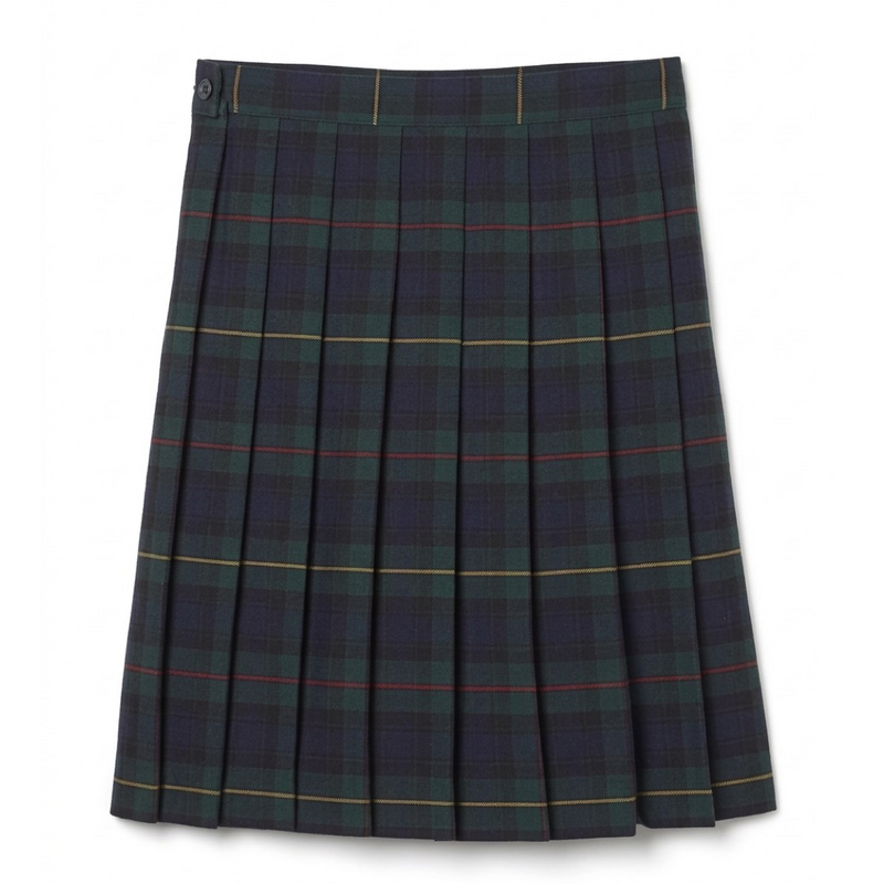 Arete Hall - Girl's Plaid Pleated Skirt To The Knee - Gr. 3-12