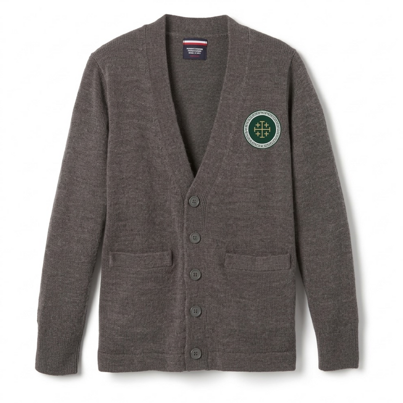 Arete Hall - Co-Ed Youth / Adult V-Neck Cardigan Sweater
