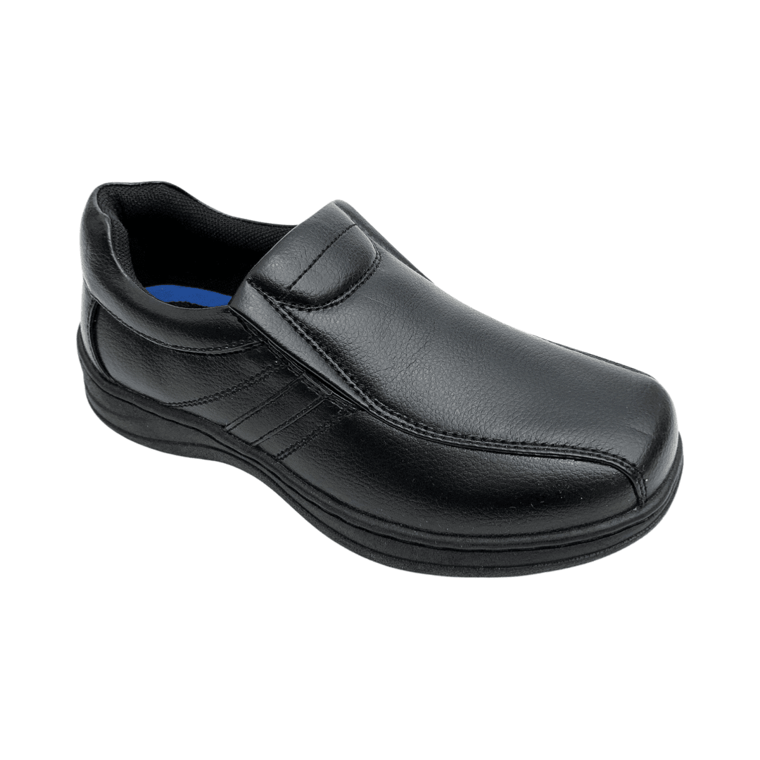 Boys Black Slip-On Shoes