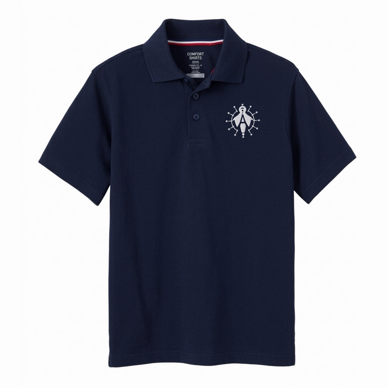 Assumption Catholic School - Youth / Adult Co-Ed Short Sleeve Moisture Wicking Polo - K-8th