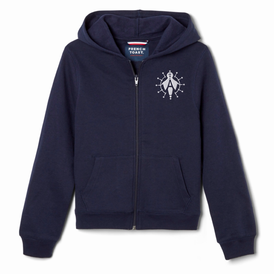 Assumption Catholic School - Co-Ed Youth / Adult Fleece Full Zip Hoodie - PK-8th