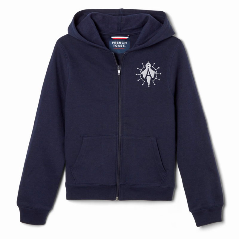 Assumption Catholic School - Co-Ed Youth / Adult Fleece Full Zip Hoodie - PK-8th