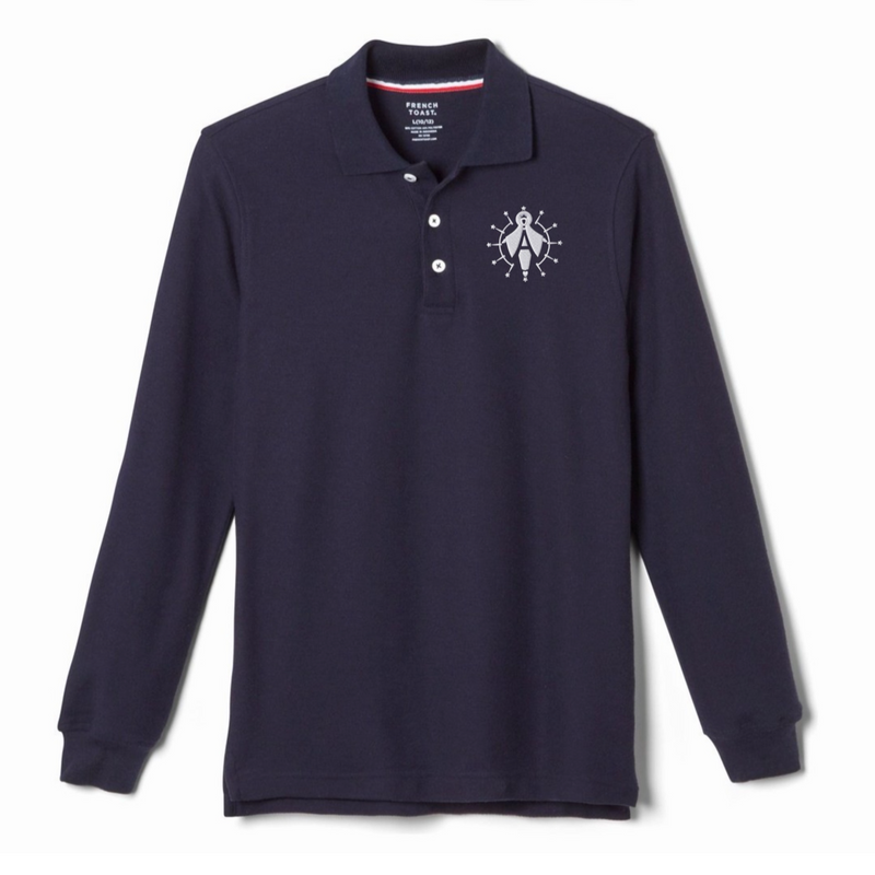 Assumption - Youth / Adult Co-Ed Long Sleeve Pique Polos - K-8th