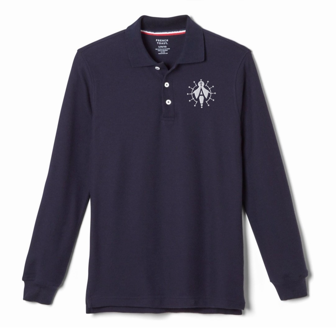 Assumption - Youth / Adult Co-Ed Long Sleeve Pique Polos - K-8th