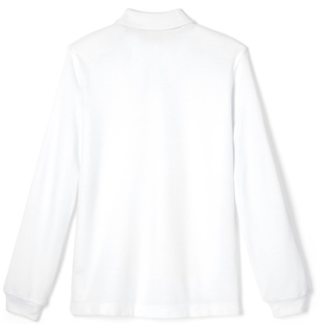 French Toast Adult Long Sleeve Pique Polo