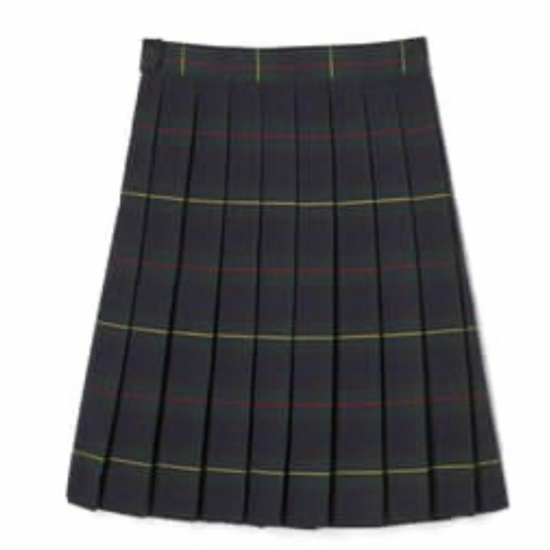 Young Women's Plaid Pleated At The Knee Skirt