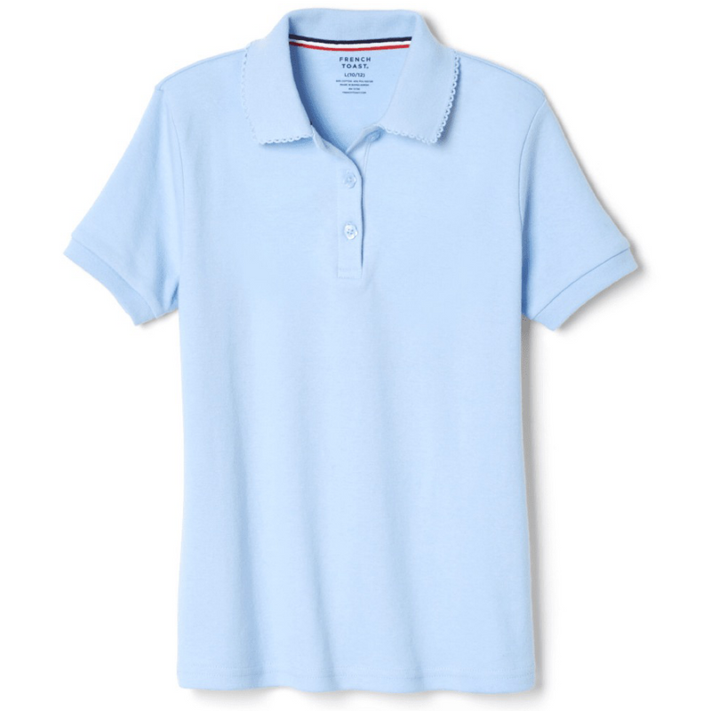 Harbor Christian Academy - Girl's Short Sleeve Picot Collar Polo - No logos