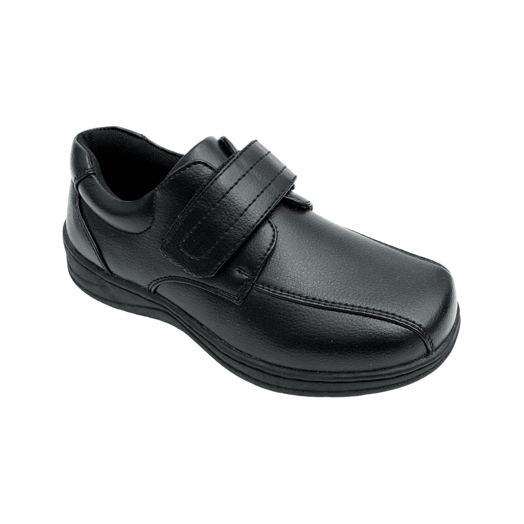 Boys Black Velcro Shoes Black / 7 Boys Black Velcro Shoes Black / 7