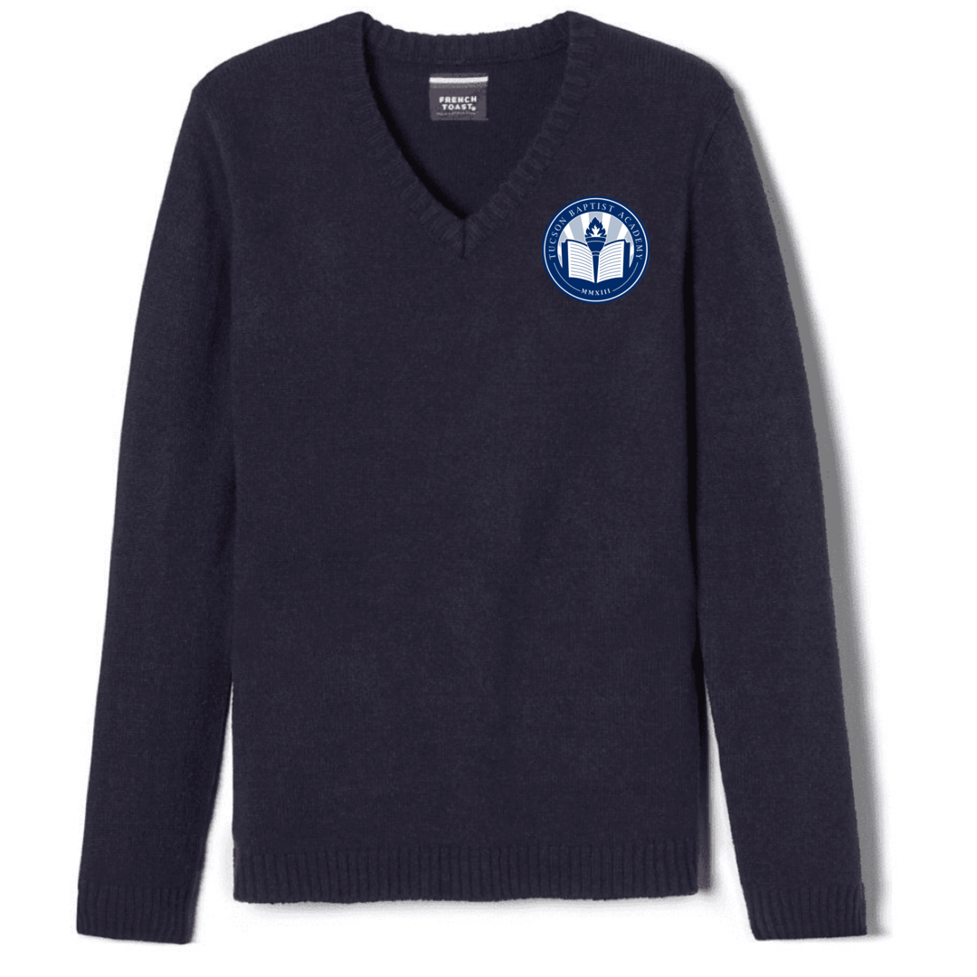 Tucson Baptist Academy - Boy&#39;s Youth V-Neck Pullover Sweater