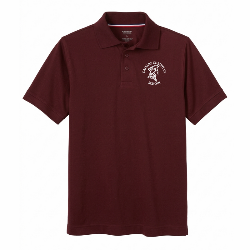 Calvary - Youth / Adult Co-Ed Short Sleeve Moisture Wicking Polo - 1st - 12th
