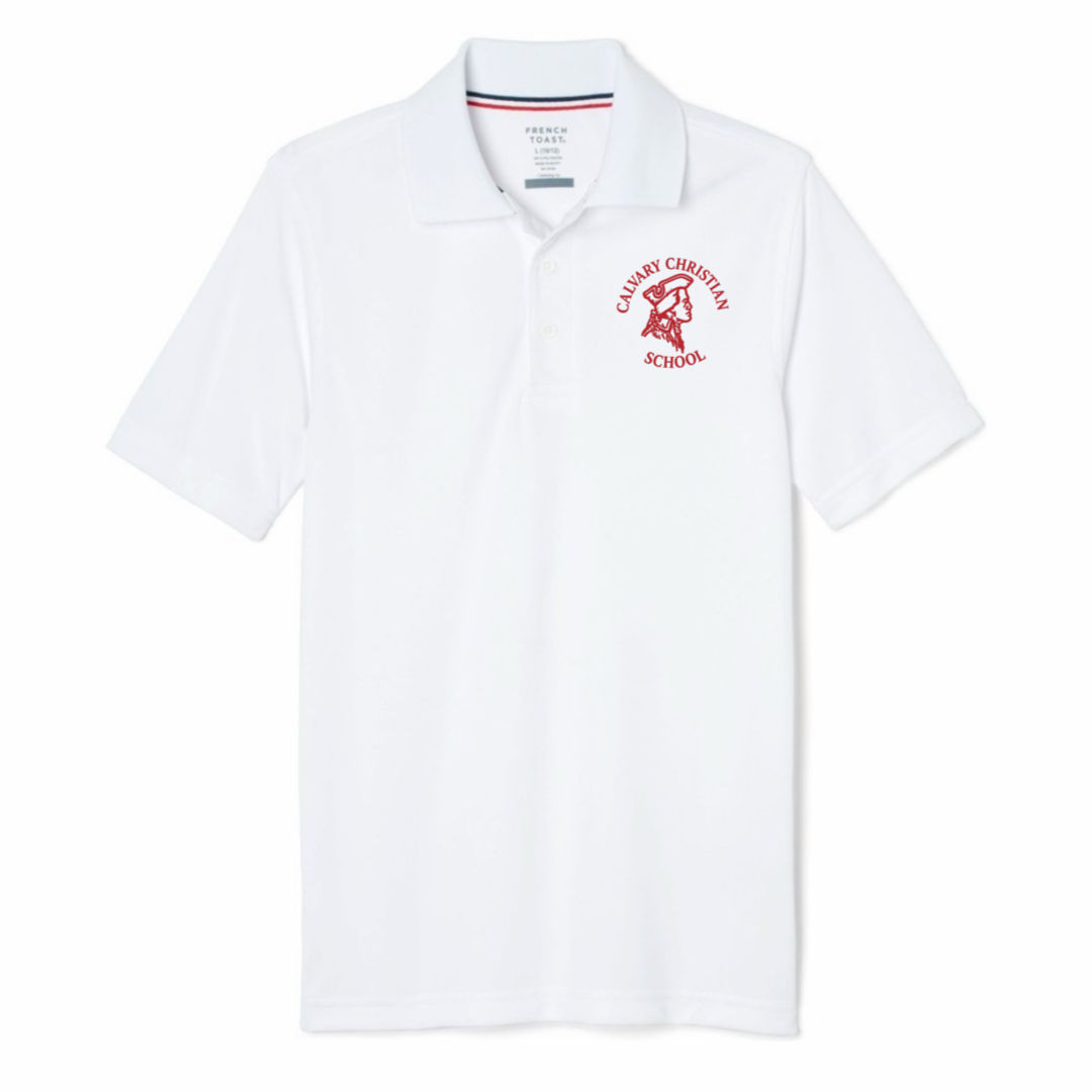 Calvary - Youth / Adult Co-Ed Short Sleeve Moisture Wicking Polo - 1st - 12th