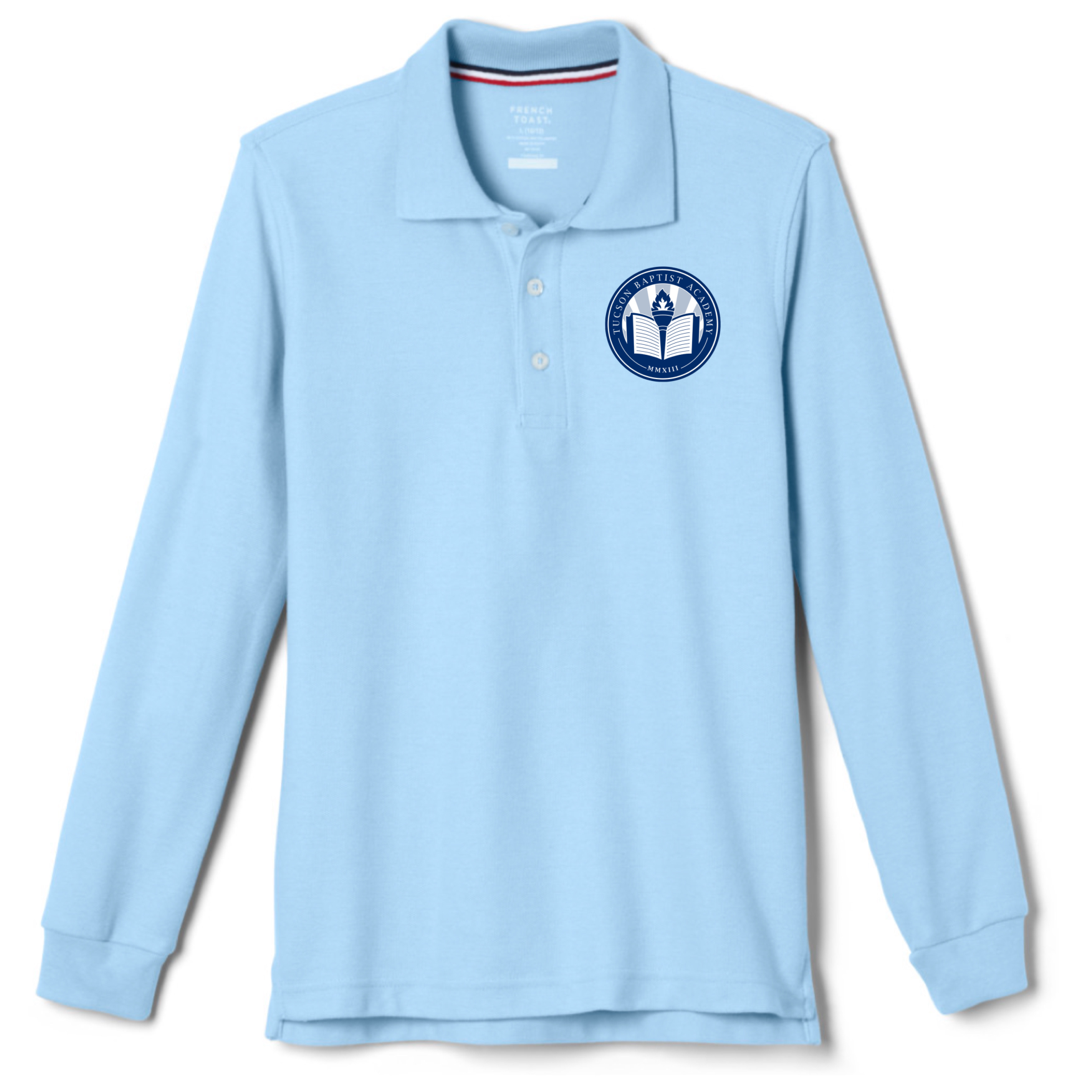 Tucson Baptist Academy - Co-Ed Long Sleeve Piqué Polo - Kids