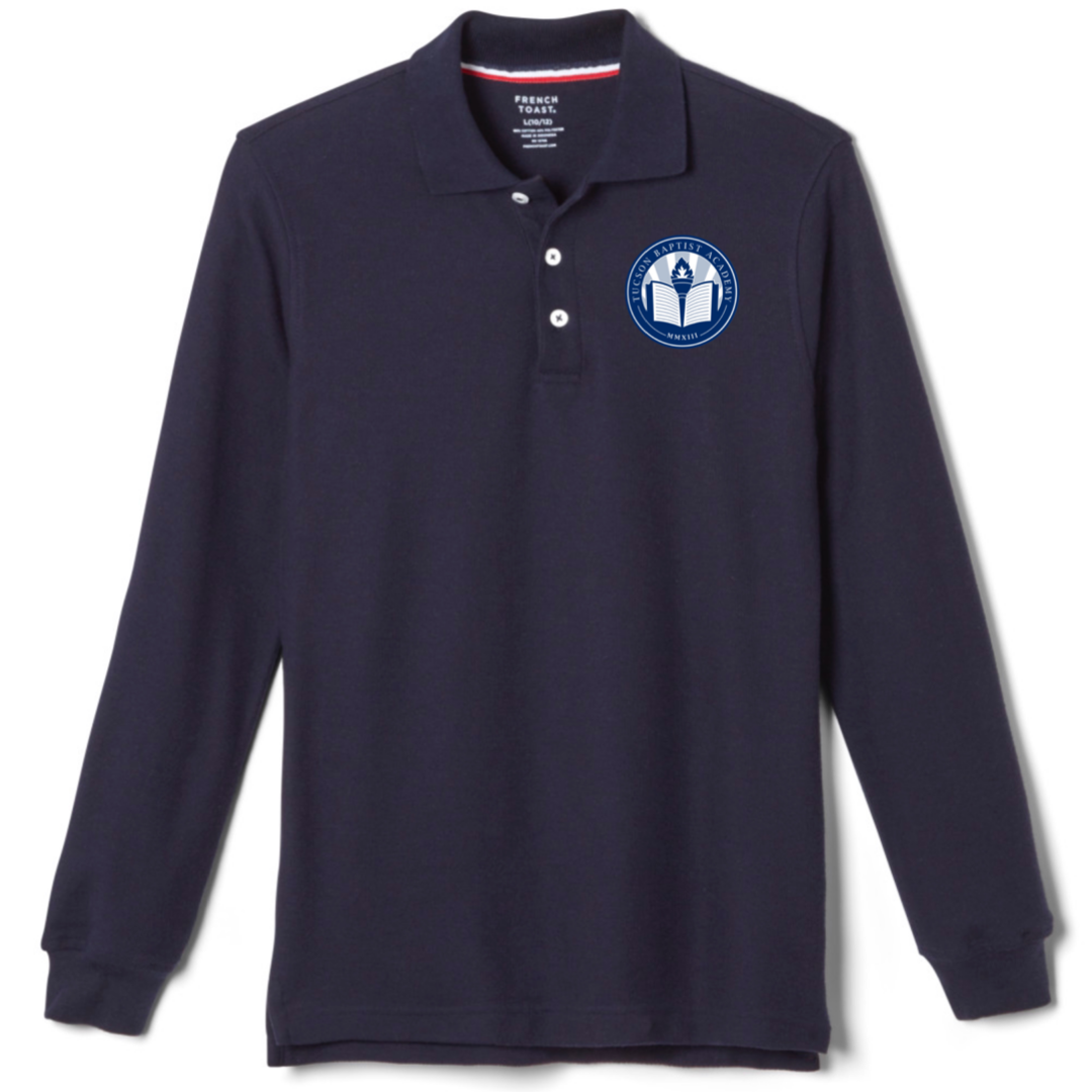 Tucson Baptist Academy - Co-Ed Long Sleeve Piqué Polo - Kids