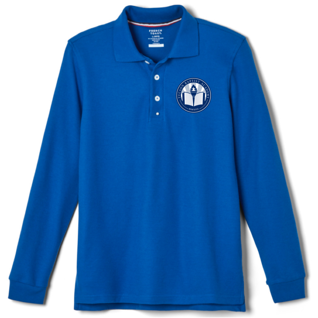 Tucson Baptist Academy - Co-Ed Long Sleeve Piqué Polo - Kids