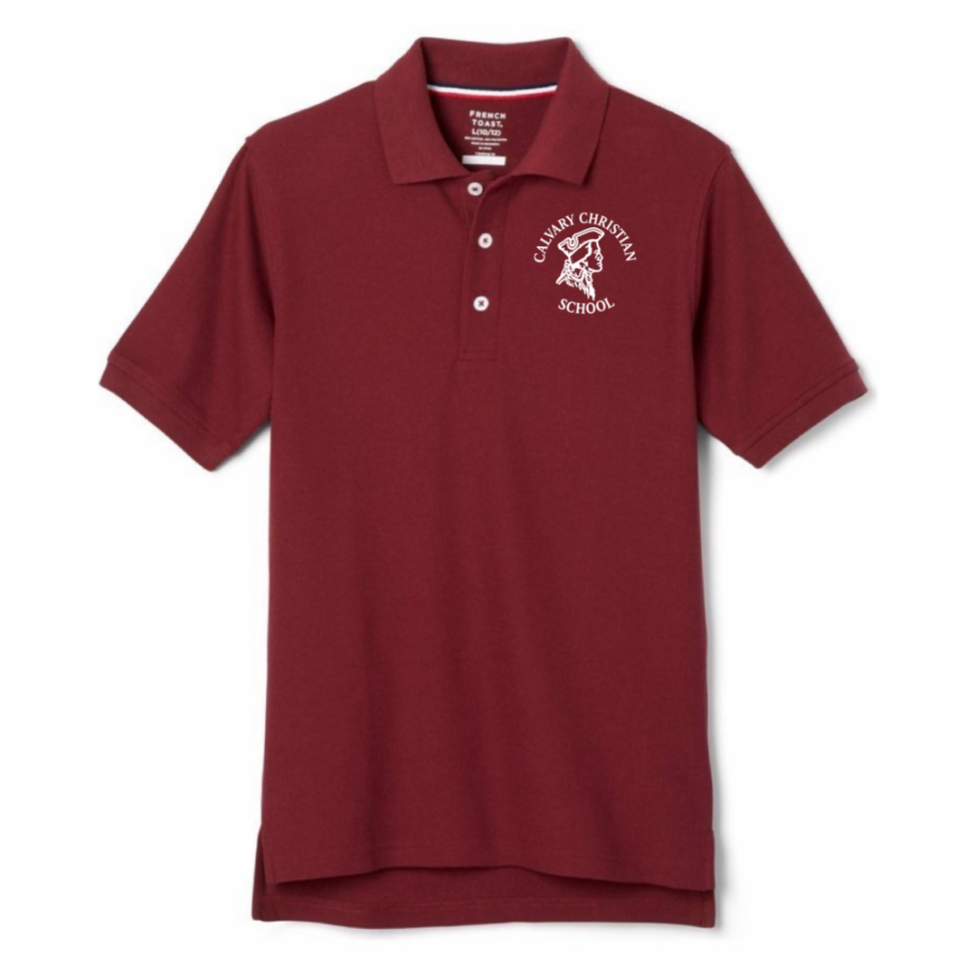Calvary - Co-Ed Youth / Adult Short Sleeve Pique Polos - K3 - 12th