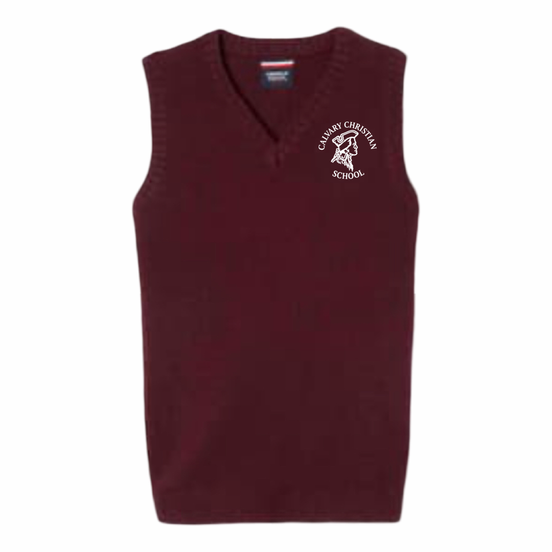 Calvary - Co-Ed Youth / Adult  V-Neck Sweater Vest - K3 -12th