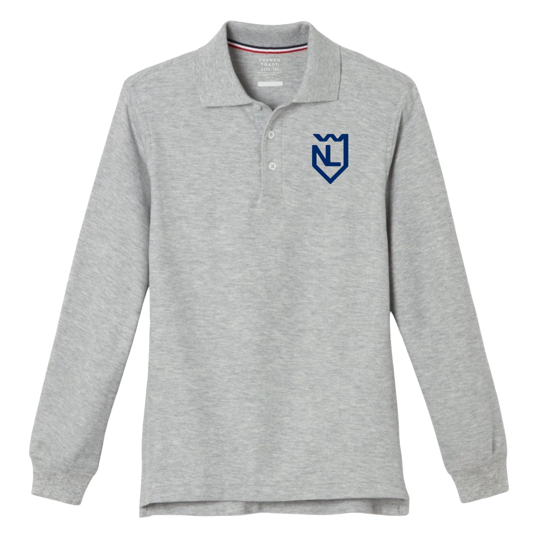 New Life - Co-Ed Youth / Adult Long Sleeve Pique Polo