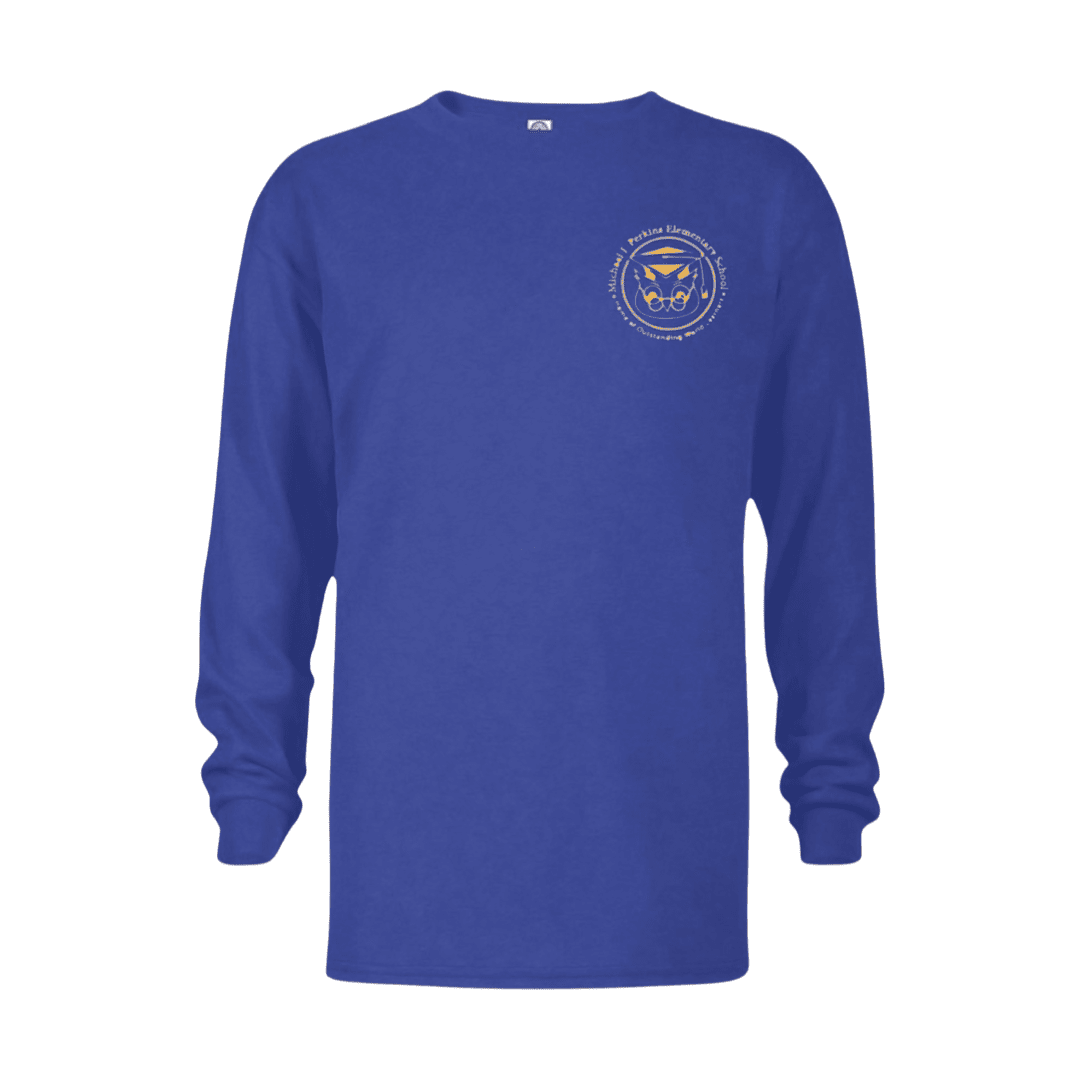 Michael J Perkins  - Royal Blue Long Sleeve T-Shirt - Kids