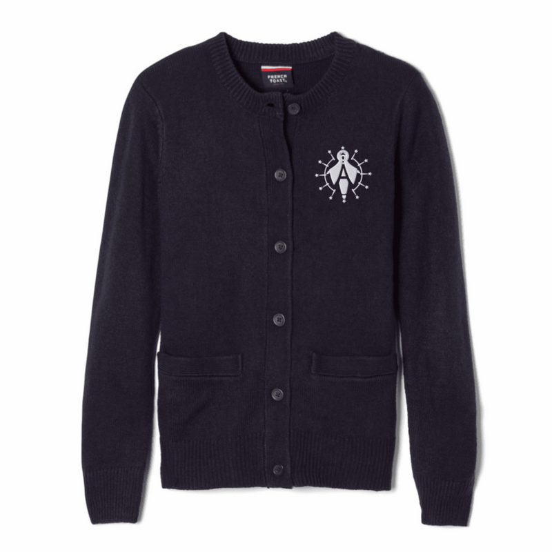 Assumption - Girl's / Women's Crewneck Cardigan Sweater - K-8th
