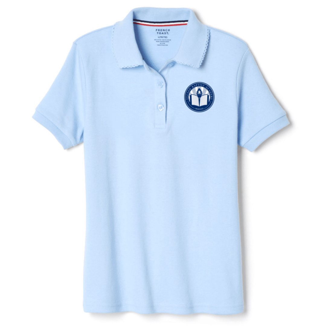 Tucson Baptist Academy - Girl&#39;s Plus Size Short Sleeve Picot Collar
