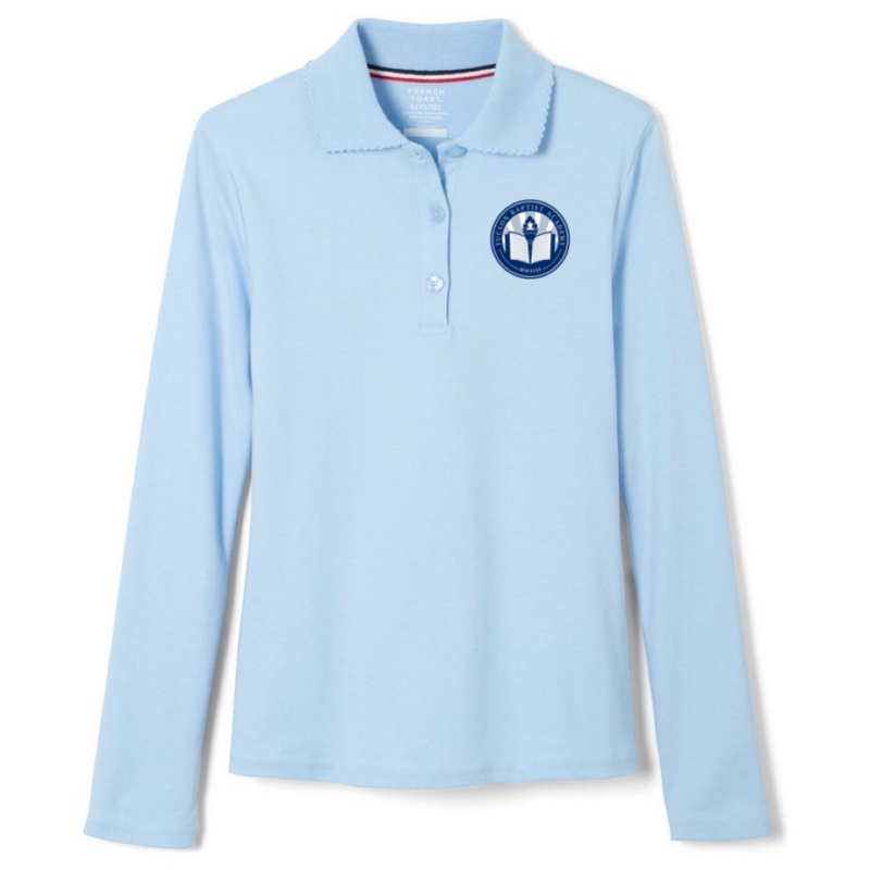 Tucson Baptist Academy - Girl's Plus Size Long Sleeve Picot Collar Polo