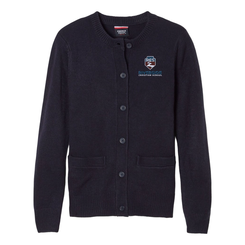 Riverside - Girl's / Women's Anti-Pill Crewneck Cardigan