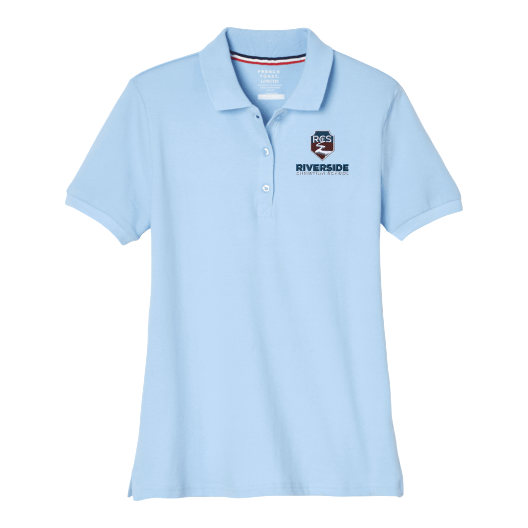Riverside - Girl's / Young Women's Short Sleeve Stretch Pique Polos