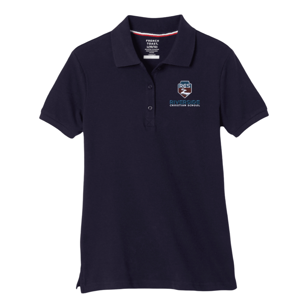 Riverside - Girl's / Young Women's Short Sleeve Stretch Pique Polos