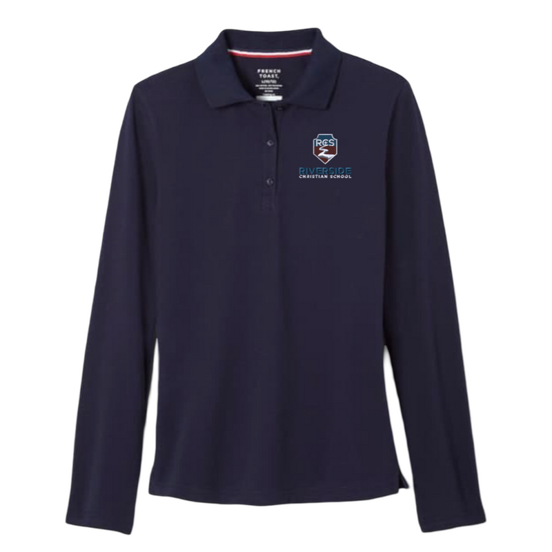 Riverside - Girl's / Young Women's Long Sleeve Stretch Piqué Polo
