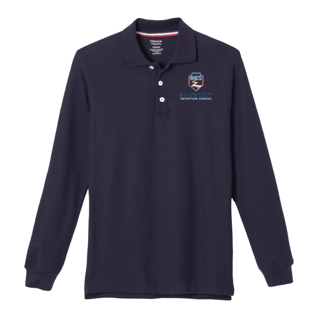Riverside - Youth / Adult Co-Ed Long Sleeve Pique Polos