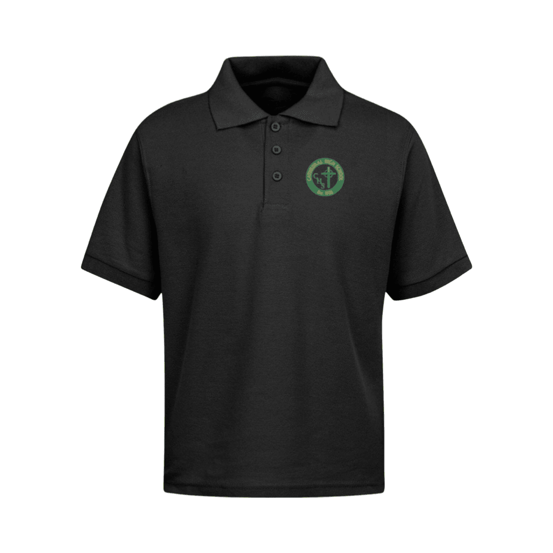 Cathedral HS - Black Short Sleeve Polo -GR. 7-8th - Adult