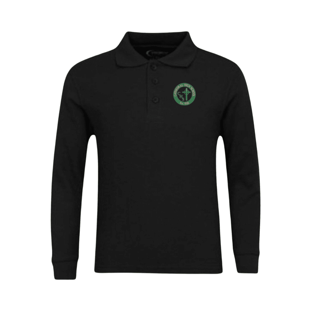 Cathedral HS - Black Long Sleeve Polo - Gr 7-8th - Adult