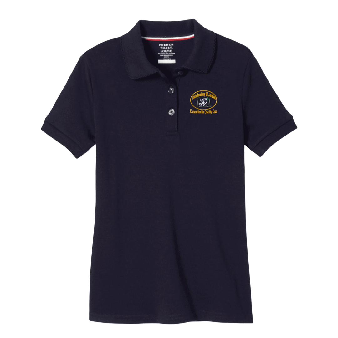 Faith Academy - Girl's Short Sleeve Picot Collar Polos