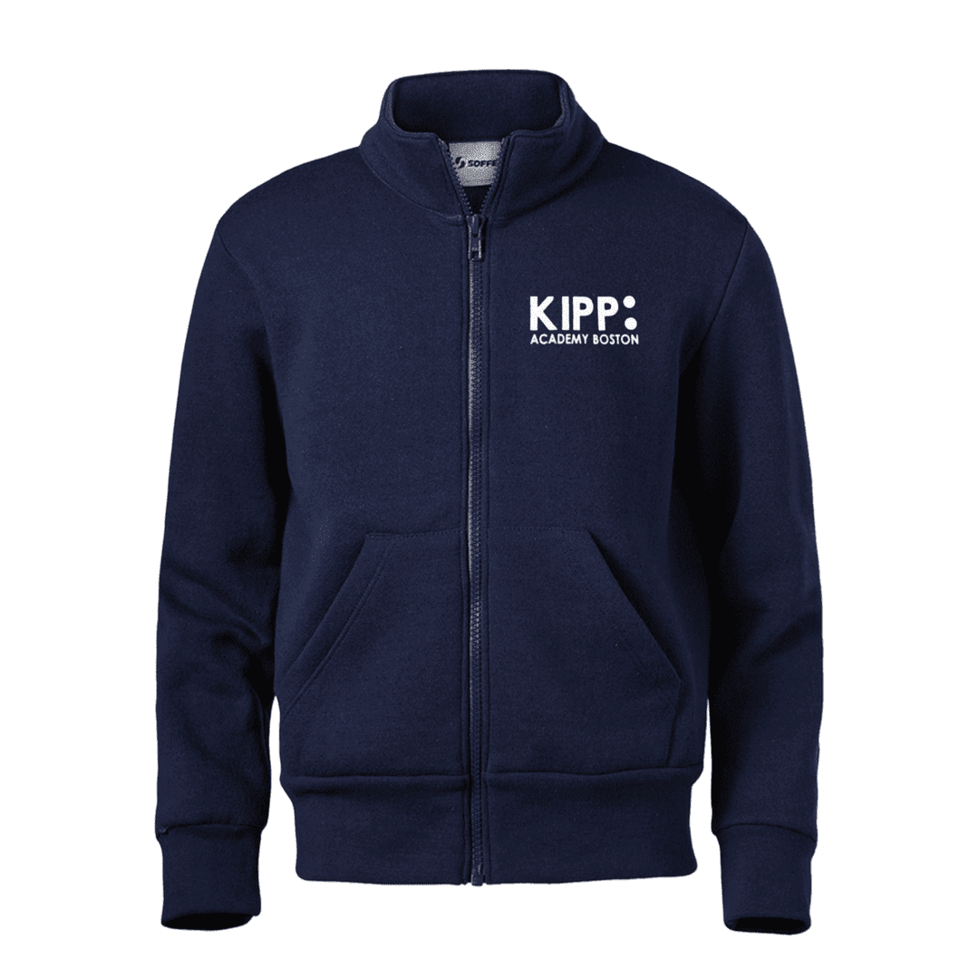 Kipp Academy Boston - 5th-8th - Full Zip Mock Neck Fleece Sweatshirt - Adult