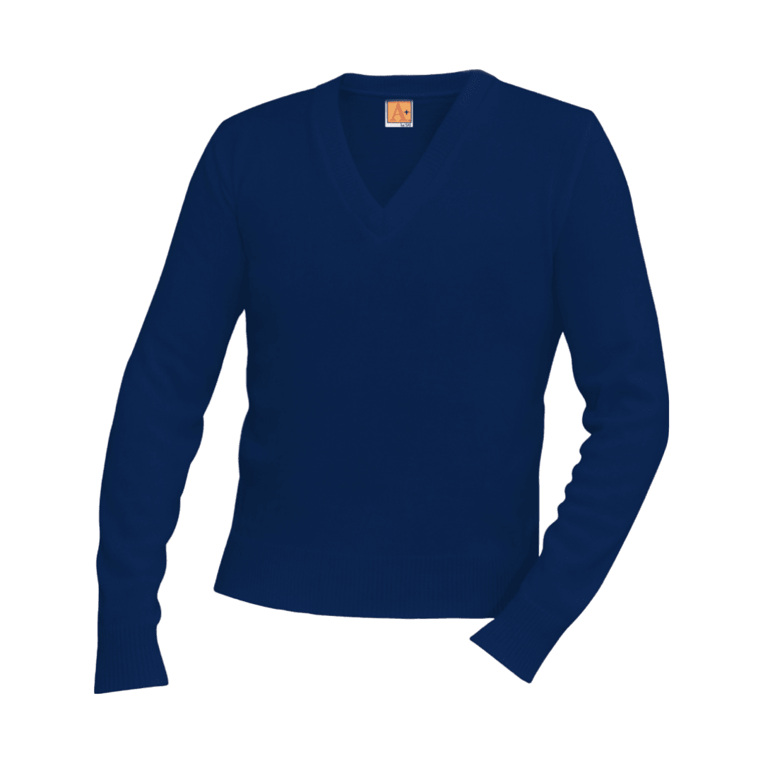 A+ Adult Unisex V-Neck Long Sleeve Sweater
