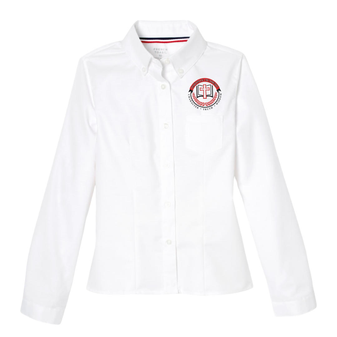 Oakdale Academy - Girl's / Women's Long Sleeve Fitted Oxford Shirt