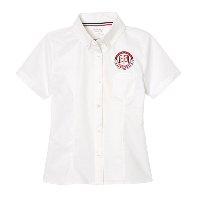 Oakdale Academy - Girl's / Young Women's Short Sleeve Feminine Fit Oxford Shirt