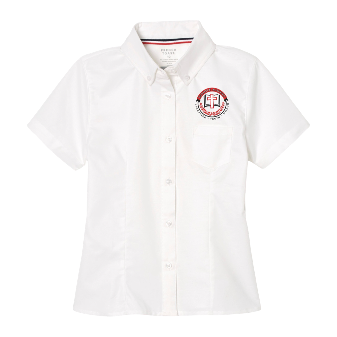 Oakdale Academy - Girl's / Women's Short Sleeve Feminine Fit Oxford Shirt