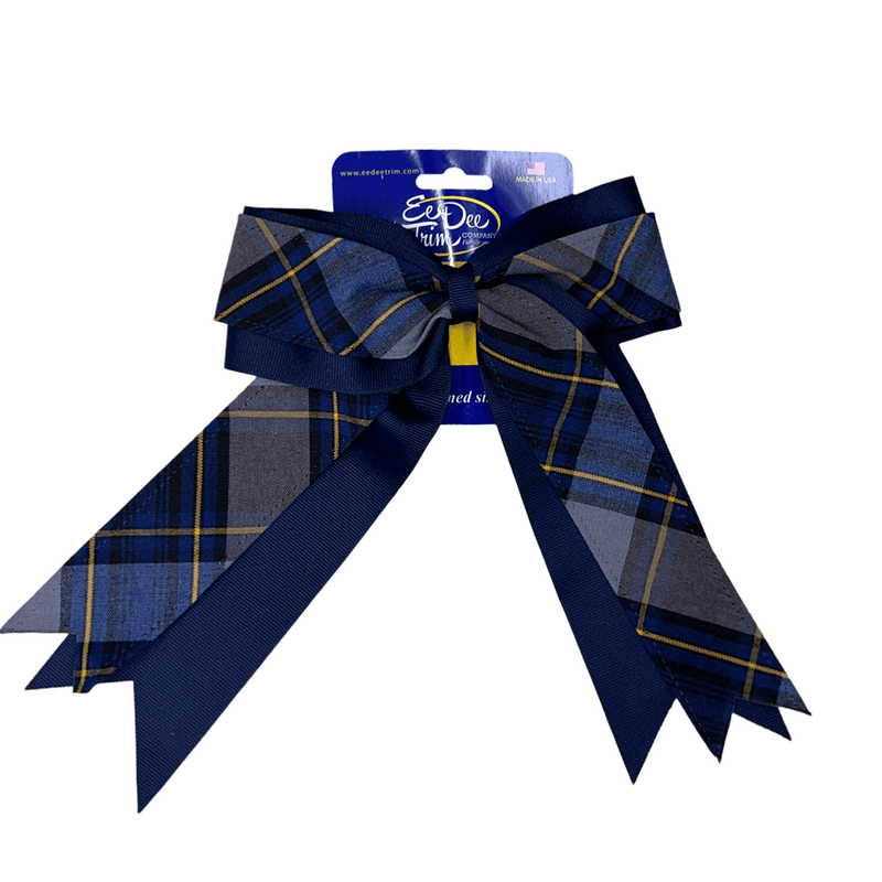 2 Layer Cheer Bow  - Plaid P57