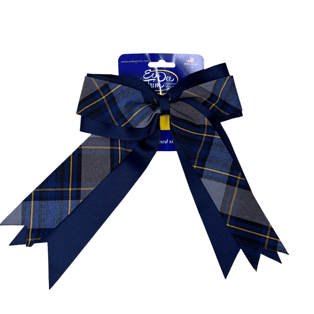 2 Layer Cheer Bow  - Plaid P57