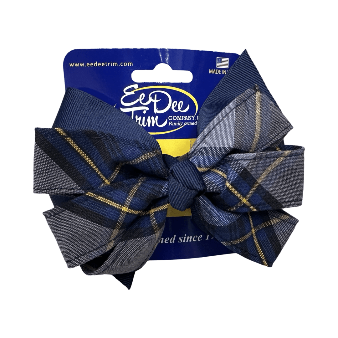Large Pinwheel Bow - Plaid P57