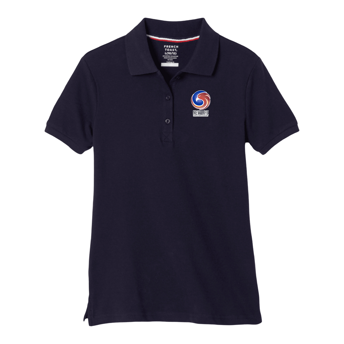 New Life Christian Academy-TX - Girl's / Young Women's Short Sleeve Stretch Pique Polos