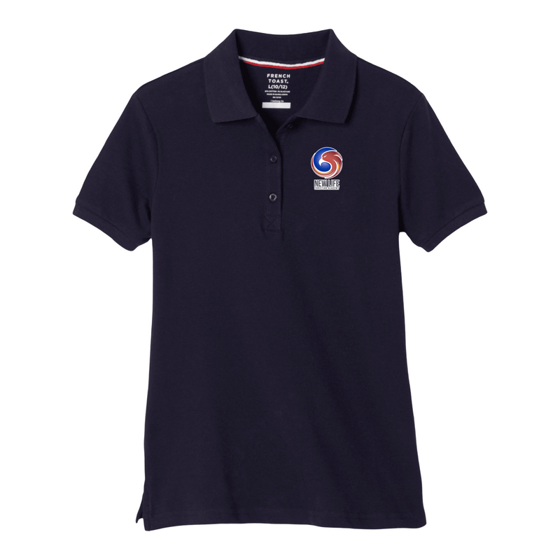 New Life Christian Academy Hybrid -TX - Girl's / Young Women's Short Sleeve Stretch Pique Polos